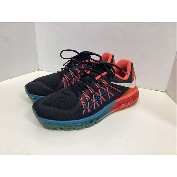 Nike air max 2015 black/bright crimson running shoes men’s 10.5 - Picture 1 of 11